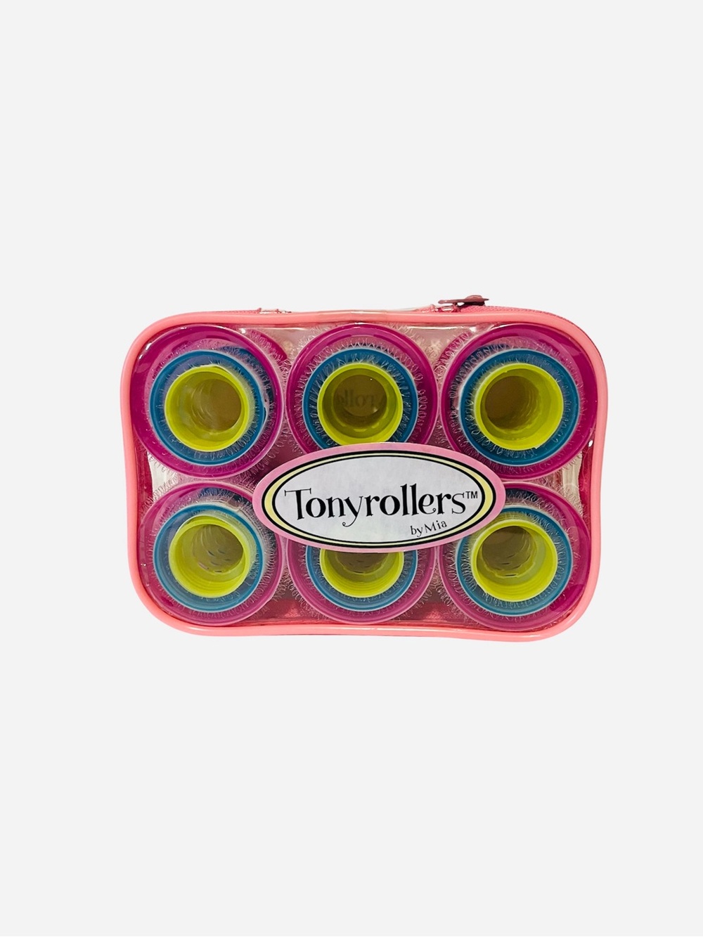 Tonyrollers Pink Travel Hair Roller Set